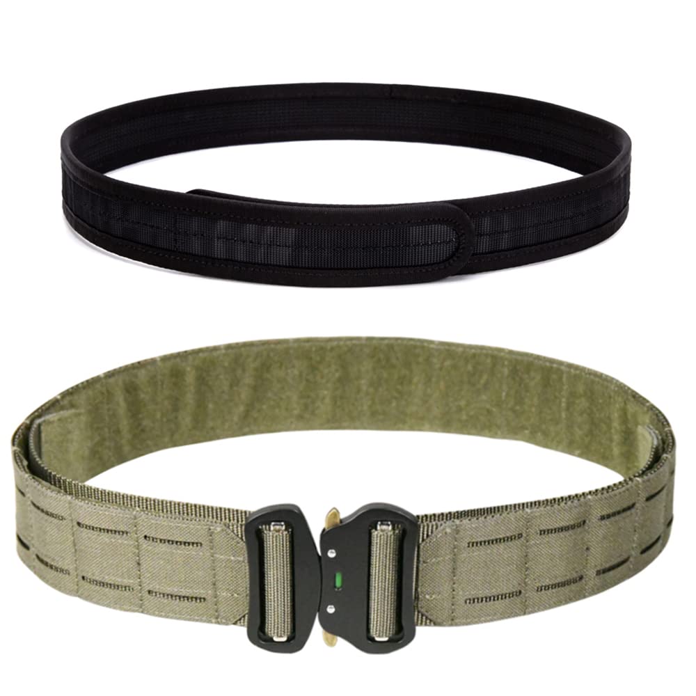 EMERSONGEARS Taktischer Gürtel Molle mit Schnellverschluss, Kampfgürtel Militär Taktischer Molle Gürtels Klett Arbeitsgürte mit Untergürtel für Herren Damen EMERSONGEARS Pasek taktyczny z szybkim zapięciem, wojskowy pasek do dużych obciążeń