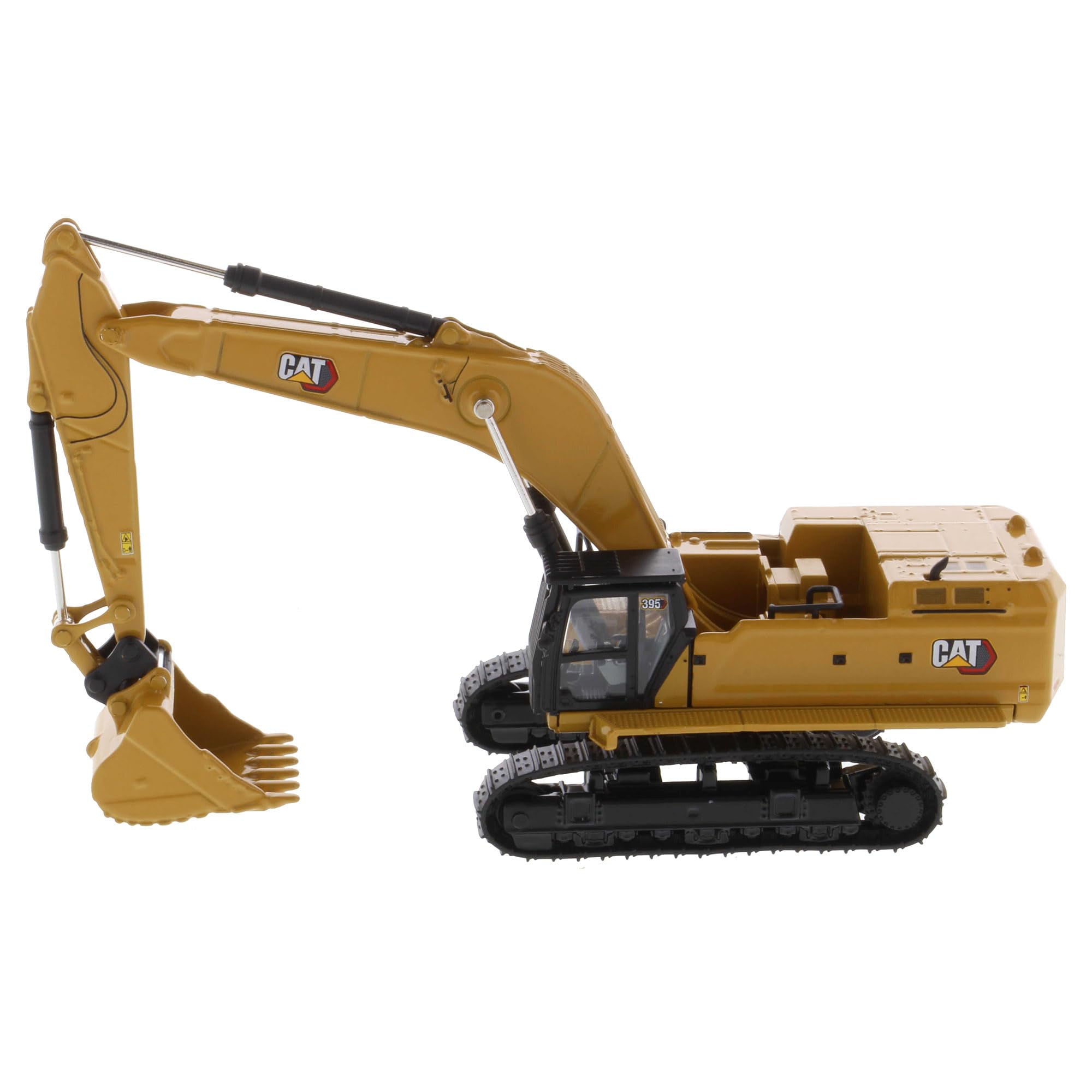 Diecast Masters 85688 - Pelleteuse Caterpillar avec Outils supplémentaires Cat 395 GP, échelle 1:87, env. 5,1 x 7,6 x 16,2 cm, dès 14 Ans, Jaune