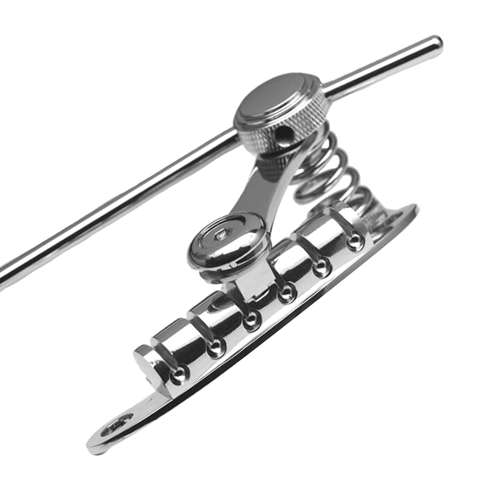 Fancyes Guitar Tremolo Bridge Tailpiece Vibrato Bridge Bridge Parts, Electric Guitar Bridge Stop Bar for Maintain, Replace, Argent