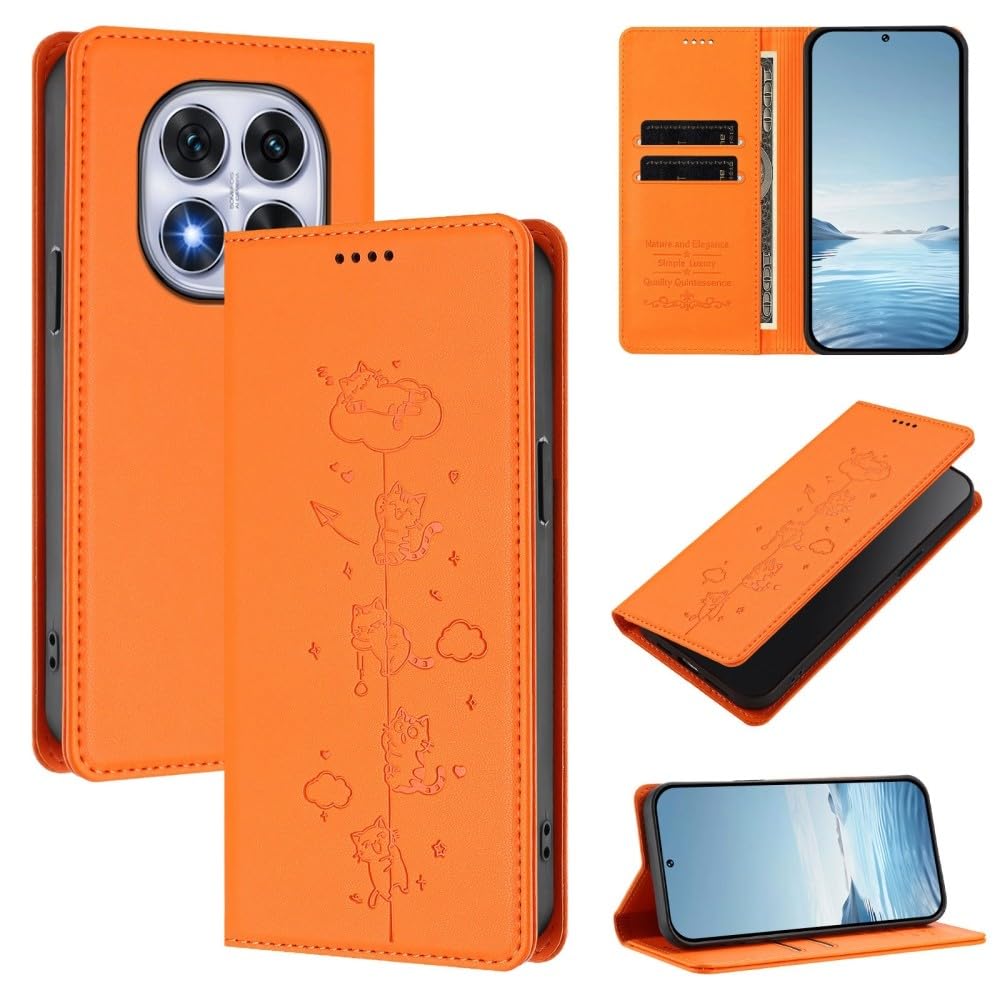Étui Redmi Note 14 Pro 4G Orange Style Chat pour Sorties et Bureau - 8