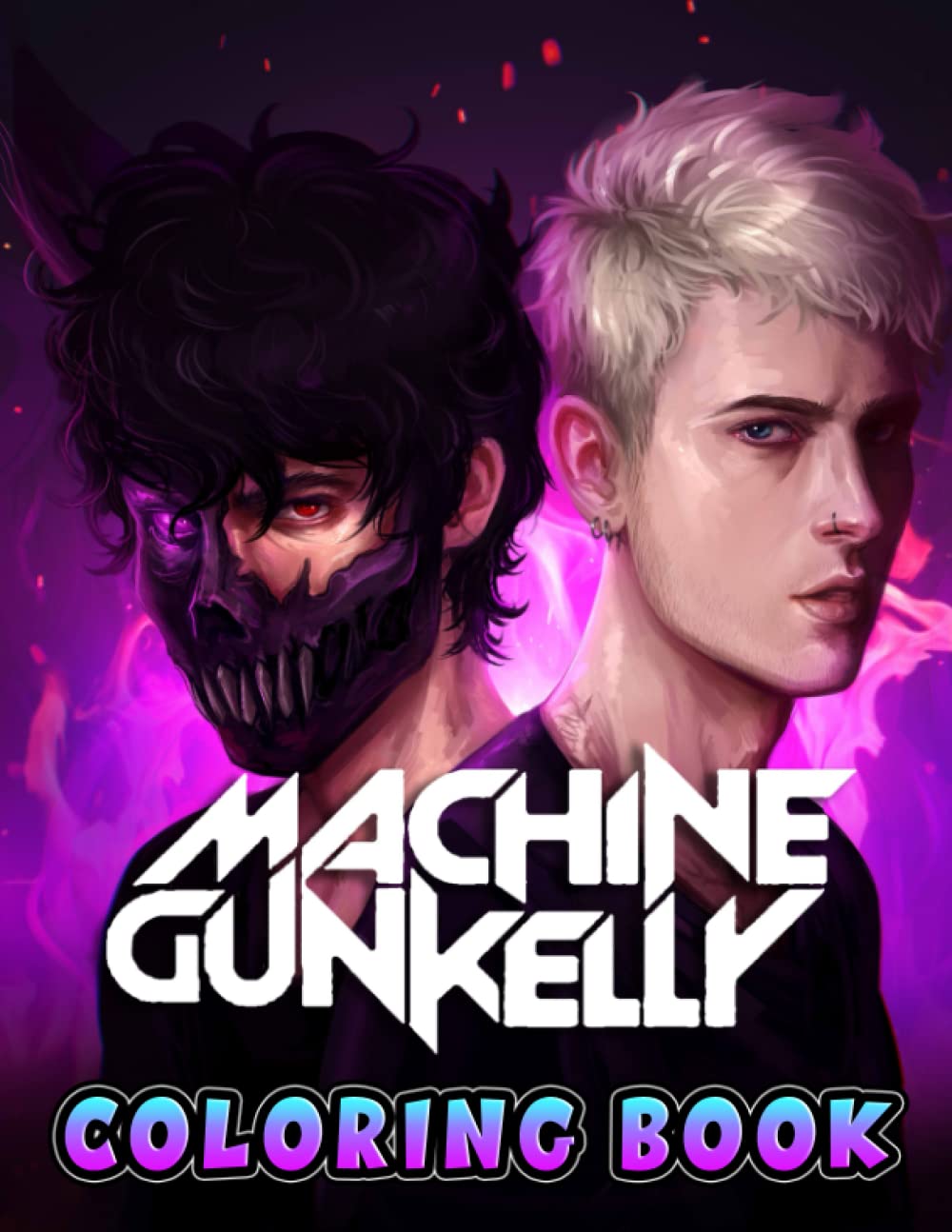 Machine Gun Kelly Coloring Book: A Cool Coloring Book With Many Illustrations Of Machine Gun Kelly For Fans of All Ages To Relax And Relieve Stress