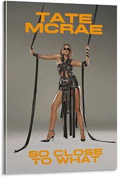 Tate McRae So Close To What 3 Posters & Prints on Canvas Wall Art Poster for Room Decor Frame12x18inch30x45cm