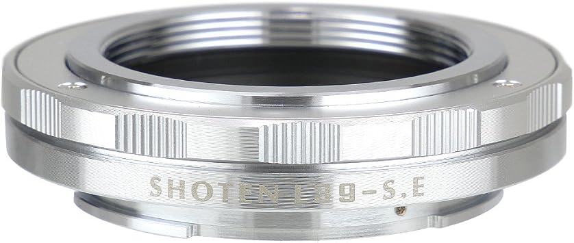 SHOTEN Mount Adapter L39-SE S Laika L39 Mount Lens to Sony E-Mount Converter with Adjustment Function Silver