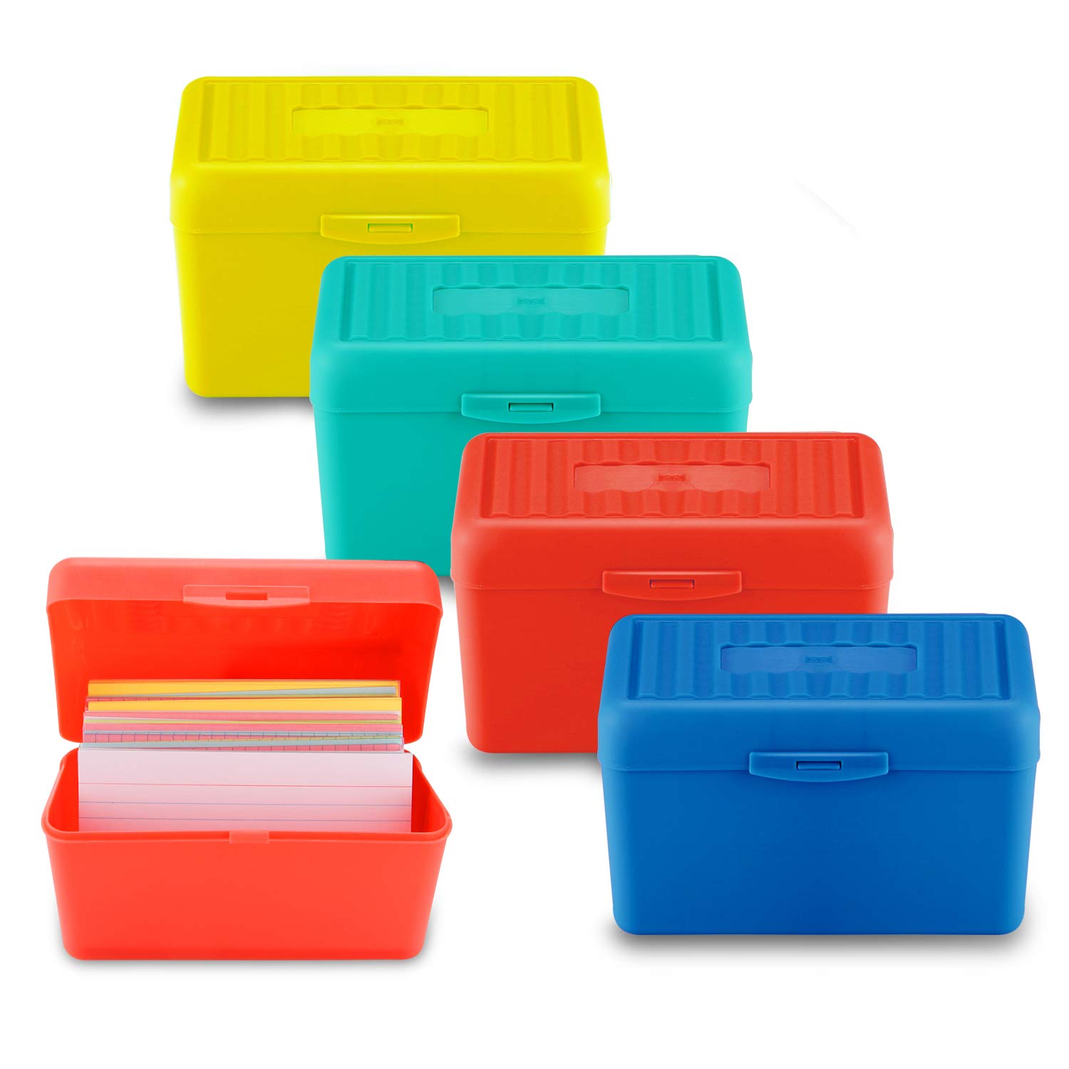 Plastic Index Card Box
