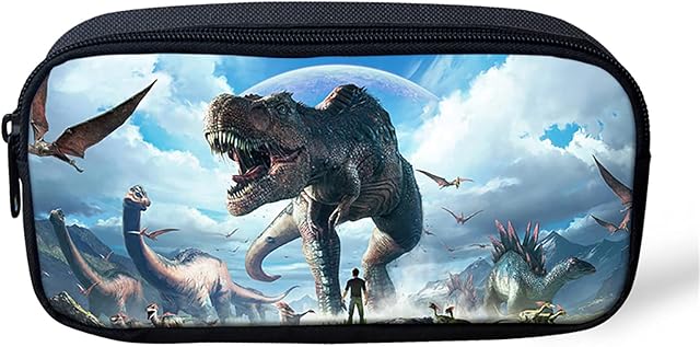 Belidome Kids Pencil Case Dinosaur Pen Bag Pouch with Durable Zipper for Boys
