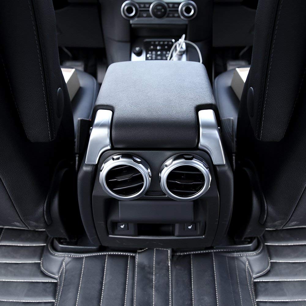 Copri Uscite Aria Condizionata Posteriori Per Range Rover Sport 2005-2013 E Discovery 4 LR4 2009-2016 | ABS Argento Opaco