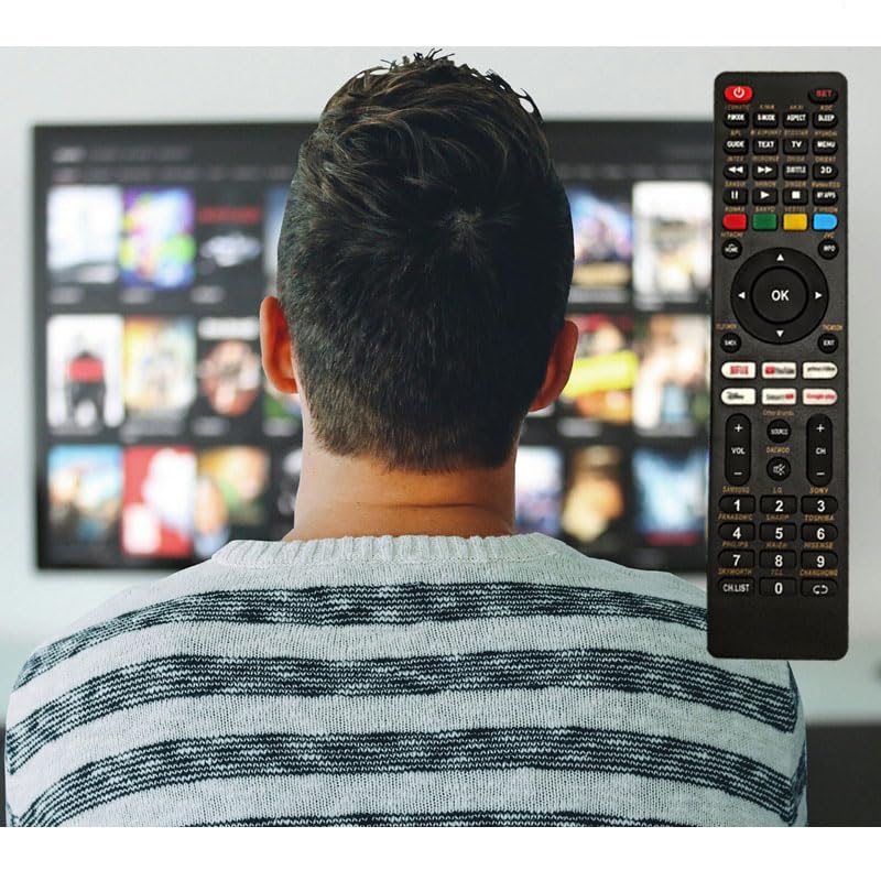 Telecommande Universelle TV pour Samsung LG Sony Panasonic Hisense TCL Smart TV LED LCD HDTV