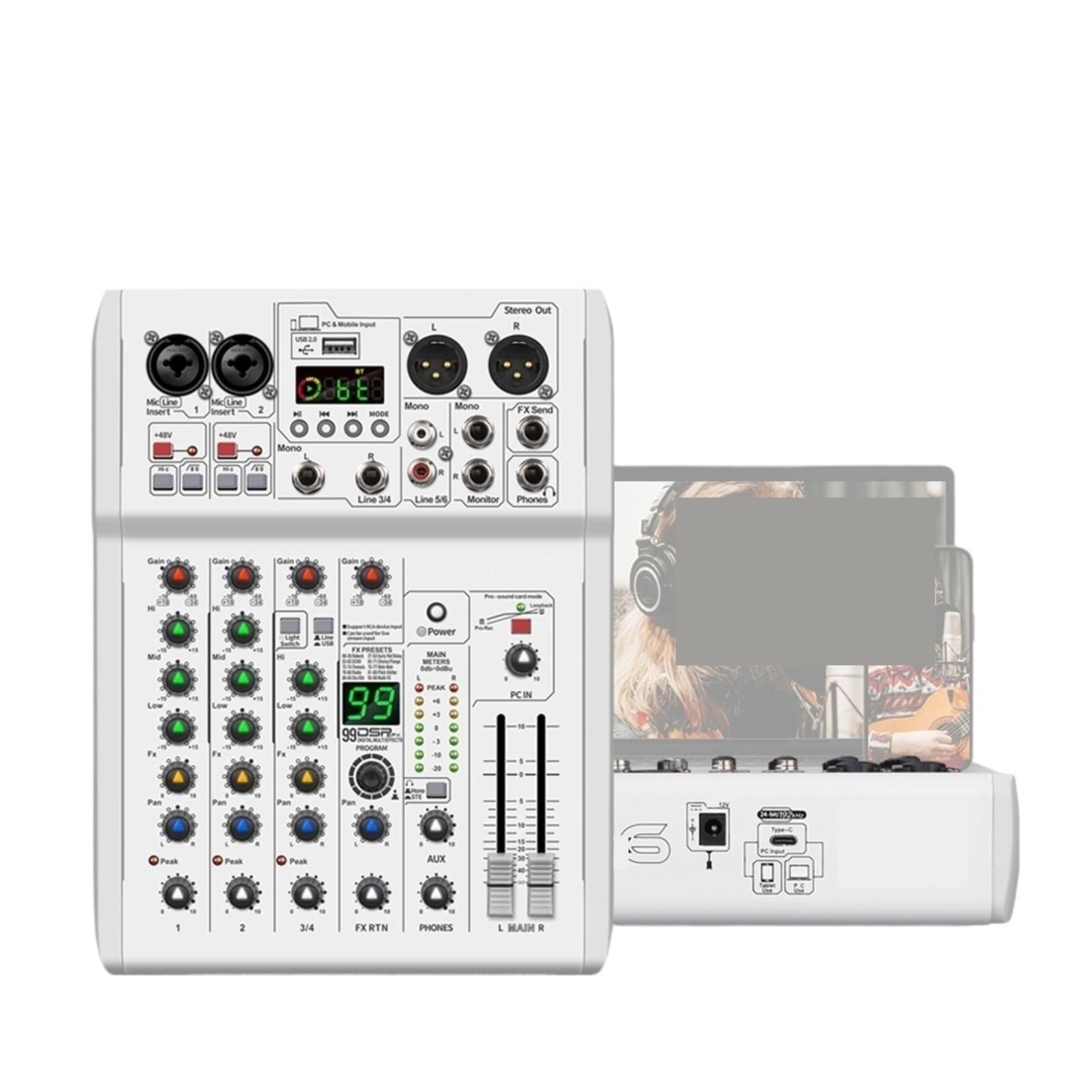 Mixer Audio, Konsola Miksera DJ-skiego PRMX-6