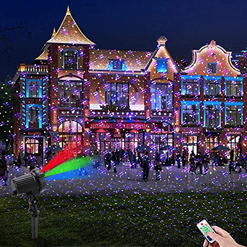 Christmas Laser Lights, Outdoor Garden Laser Lights Projector With Moving Rgb Waterproof For Christmas Holiday #TOP5