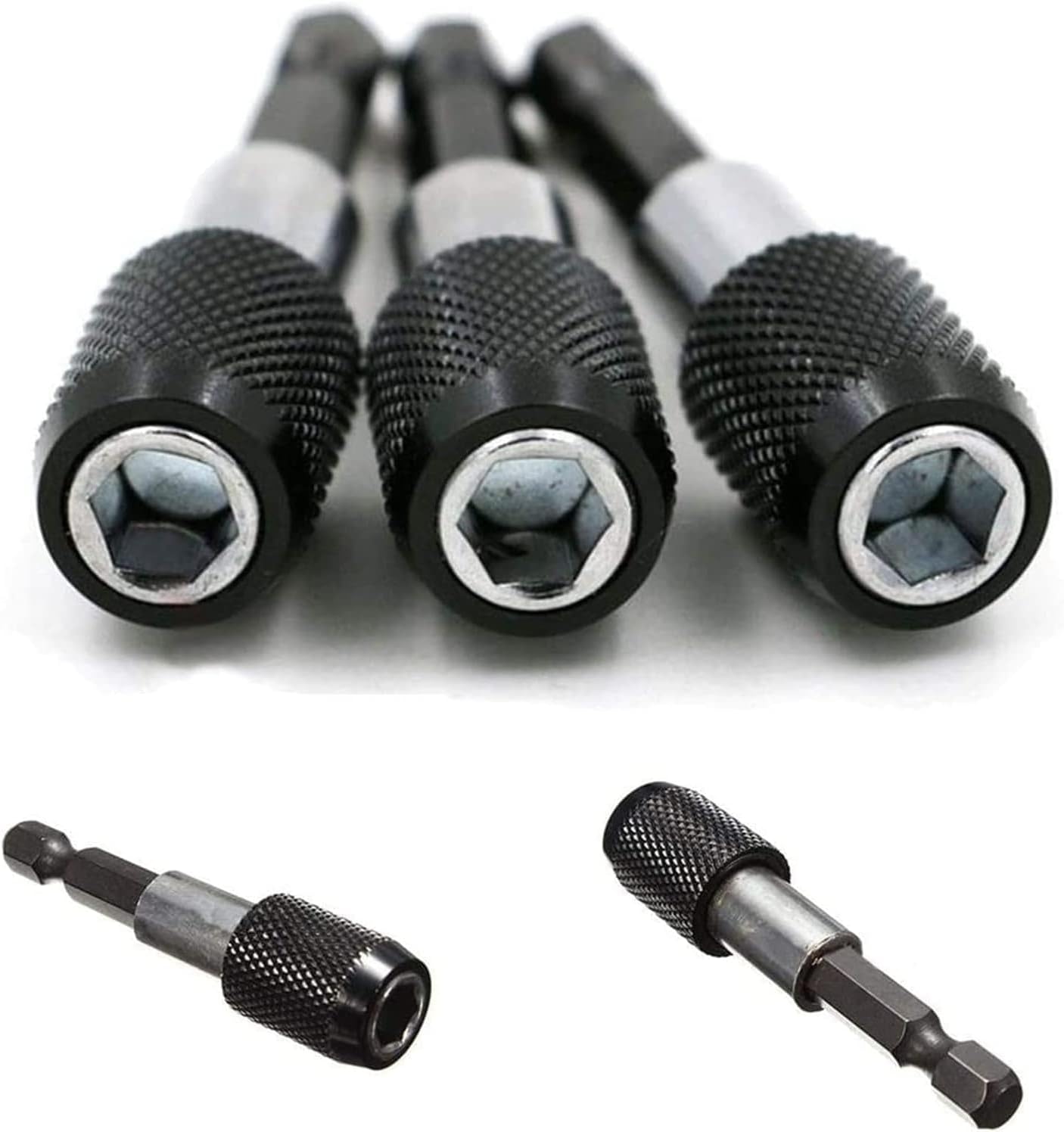 14PCS Set 1/4" Hex Impact Screwdriver Bit Holder Flexible Extension Shaft Bit Screwdriver Bit Drill Set Power Hand Tool Multifunctional Sleeve Sockets