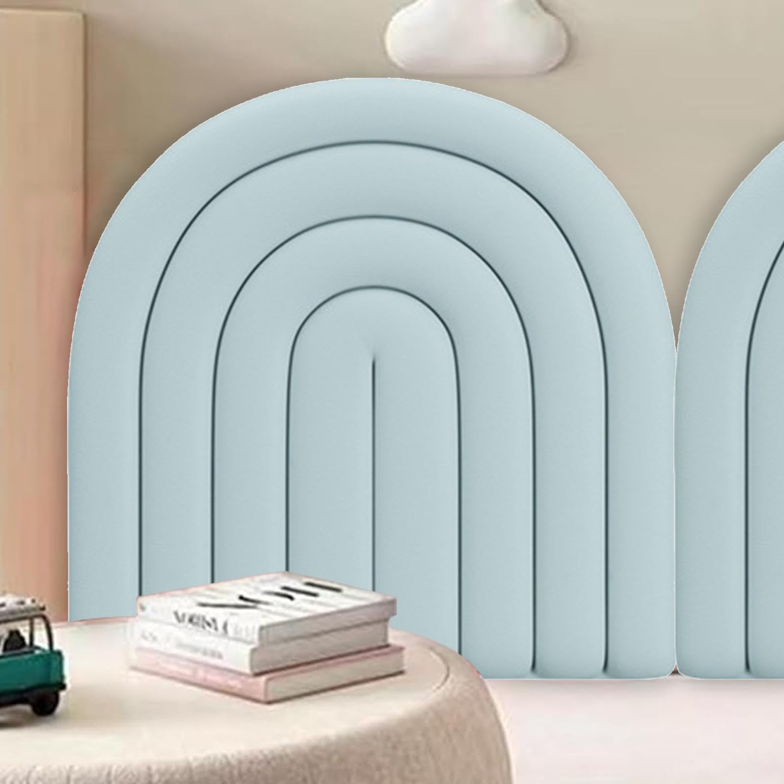 Imbottitura da parete anti-collisione, adesivi da parete anti-collisione, tappetini da parete per cameretta dei bambini, testiera decorativa per camera da letto/soggiorno, cameretta dei bambini