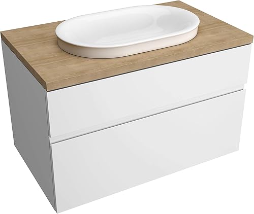 Miniatura 6 de American Standard 7813001.478 Studio S - Lavabo para encimera de 33 pulgadas, color ceniza