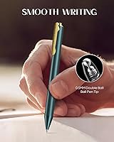 Vista 3 de Bolígrafos Zalantan 0.5MM retráctiles de gel metálico, bolígrafo elegante de metal premium, cañón agradable, bolígrafos de escritura suave, tinta