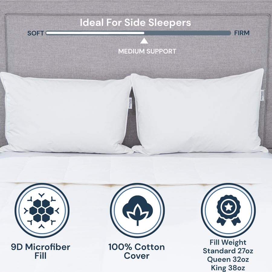 Set 2 Almohadas estándar con relleno de microfibra miniatura 7