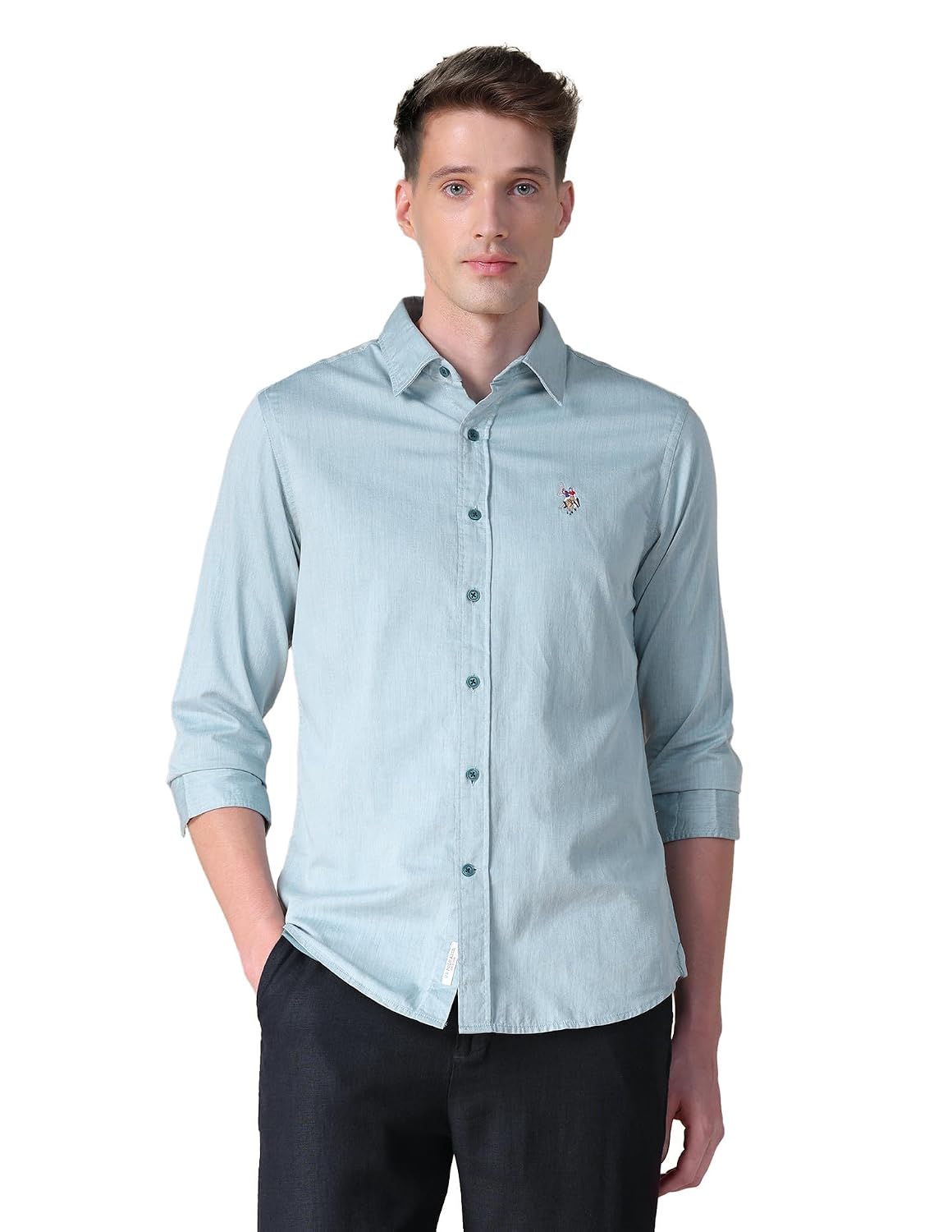 U.S.Polo Association Men's Twill Tailored Fit Shirt
