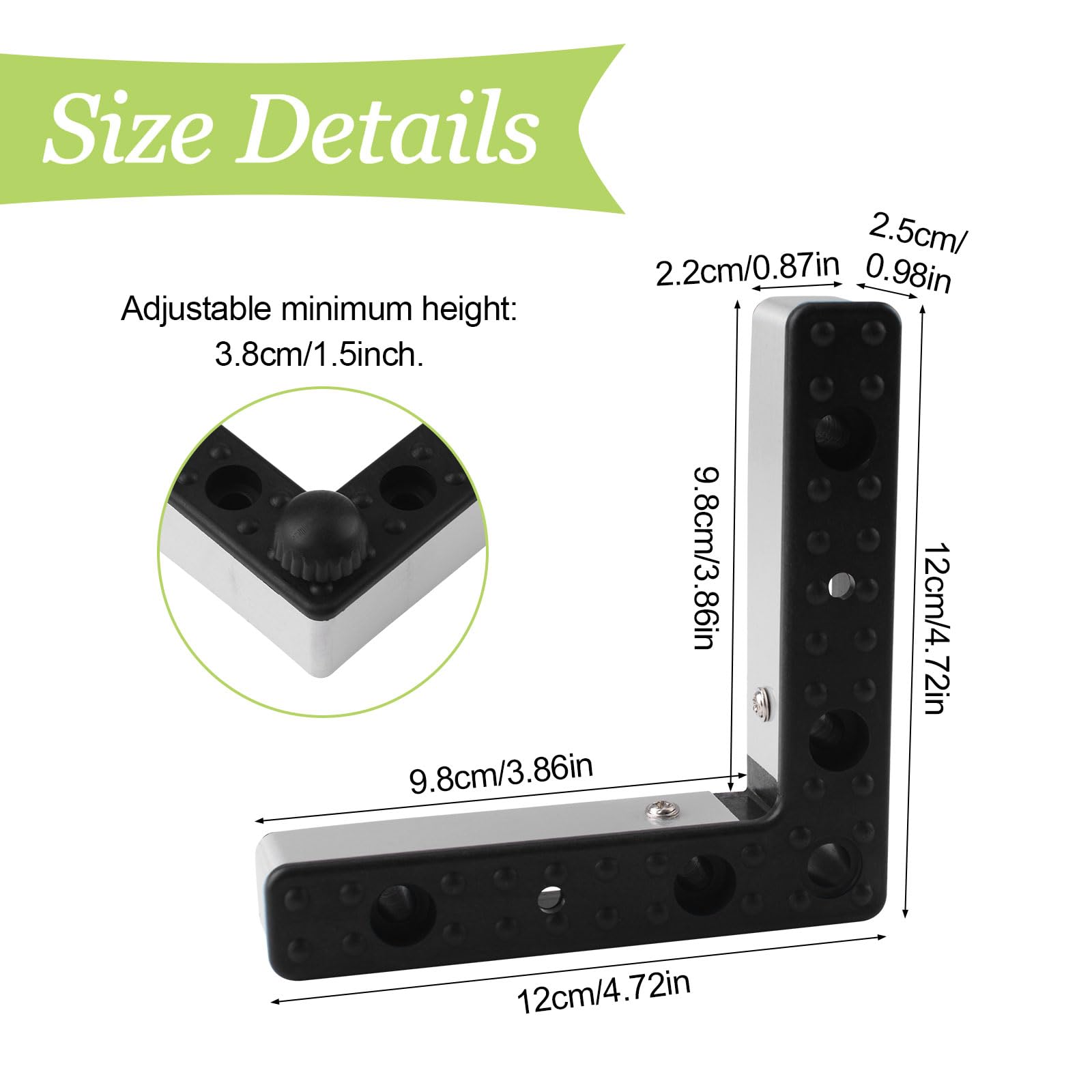 UFURMATE 4Pcs Adjustable Sofa Feet - Image 2