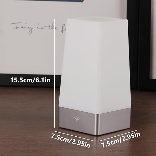 Miniatura 6 de WRalwaysLX Velador, diseño retro, luz LED nocturna. Lámpara de noche con sensor de movimiento infrarrojo, inalámbrico, de LED. Velador a pila