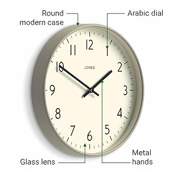 【新品同様】JONES CLOCKS プロペラ針 レトロデザイン 壁掛け時計 新品同様】JONES CLOCKS プロペラ針 レトロデザイン 壁掛け時計