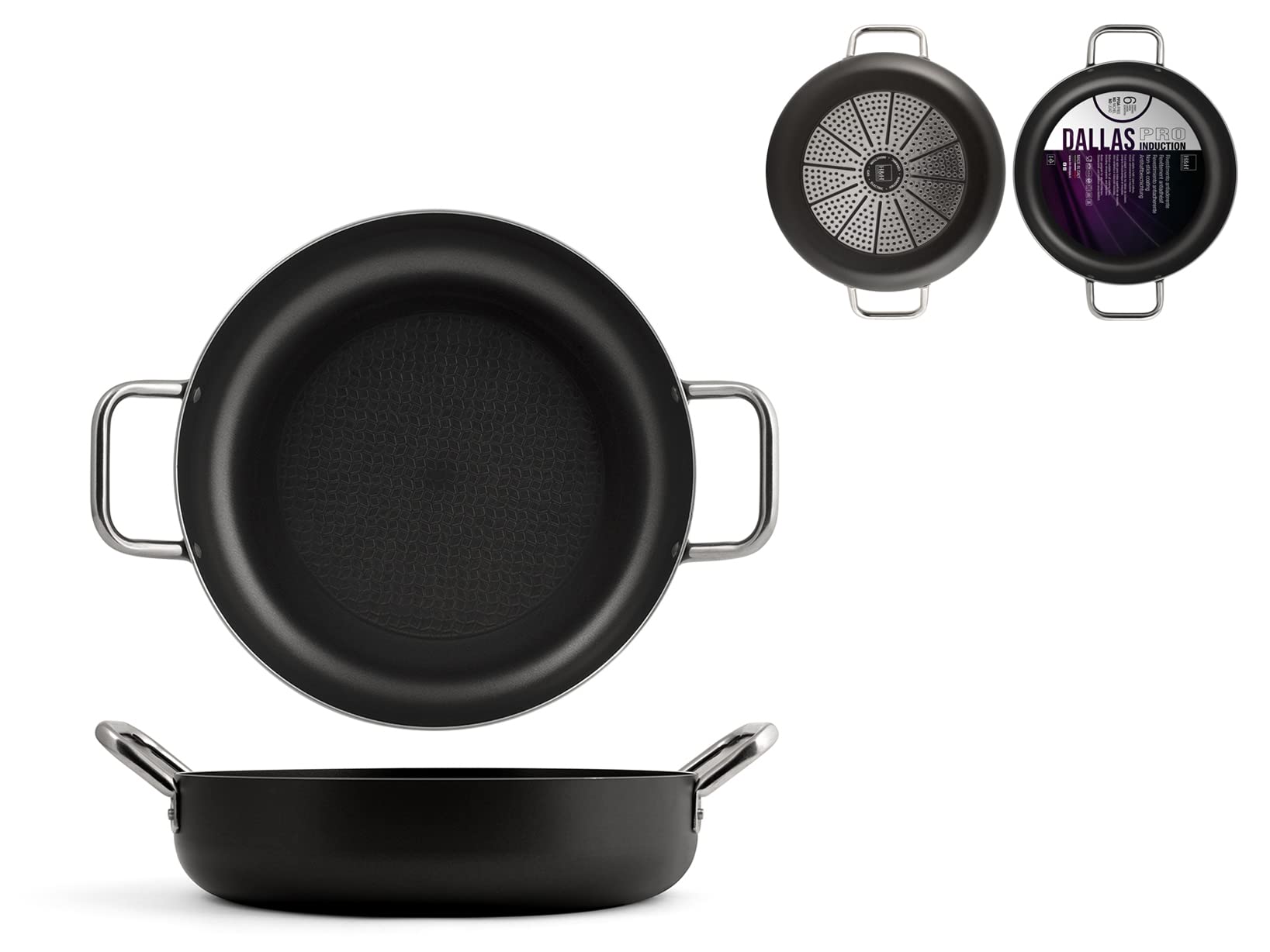 H&H Dallas Pro Non-Stick Cookware 34 cm