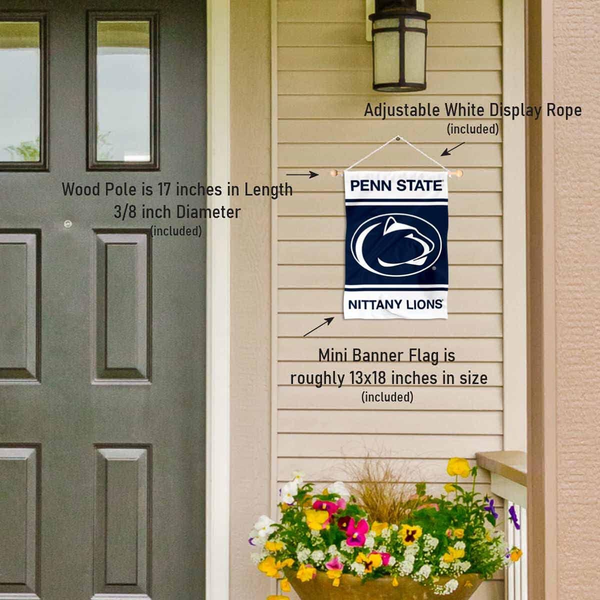 Penn State Nittany Lions Window Wall Banner Hanging Flag with Suction Cup - Image 4