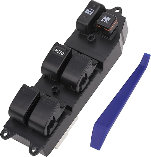 Obaee Interruptor de ventana principal Botón de control de potencia delantero izquierdo lado del conductor compatible con 97-01 Toyota Camry98-02