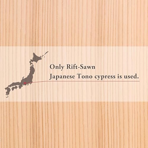 Miniatura 4 de TIKUSAN Tabla de cortar Natural Cypress Hinoki fabricada en Japón (mediana 15.4 × 8.7 pulgadas)