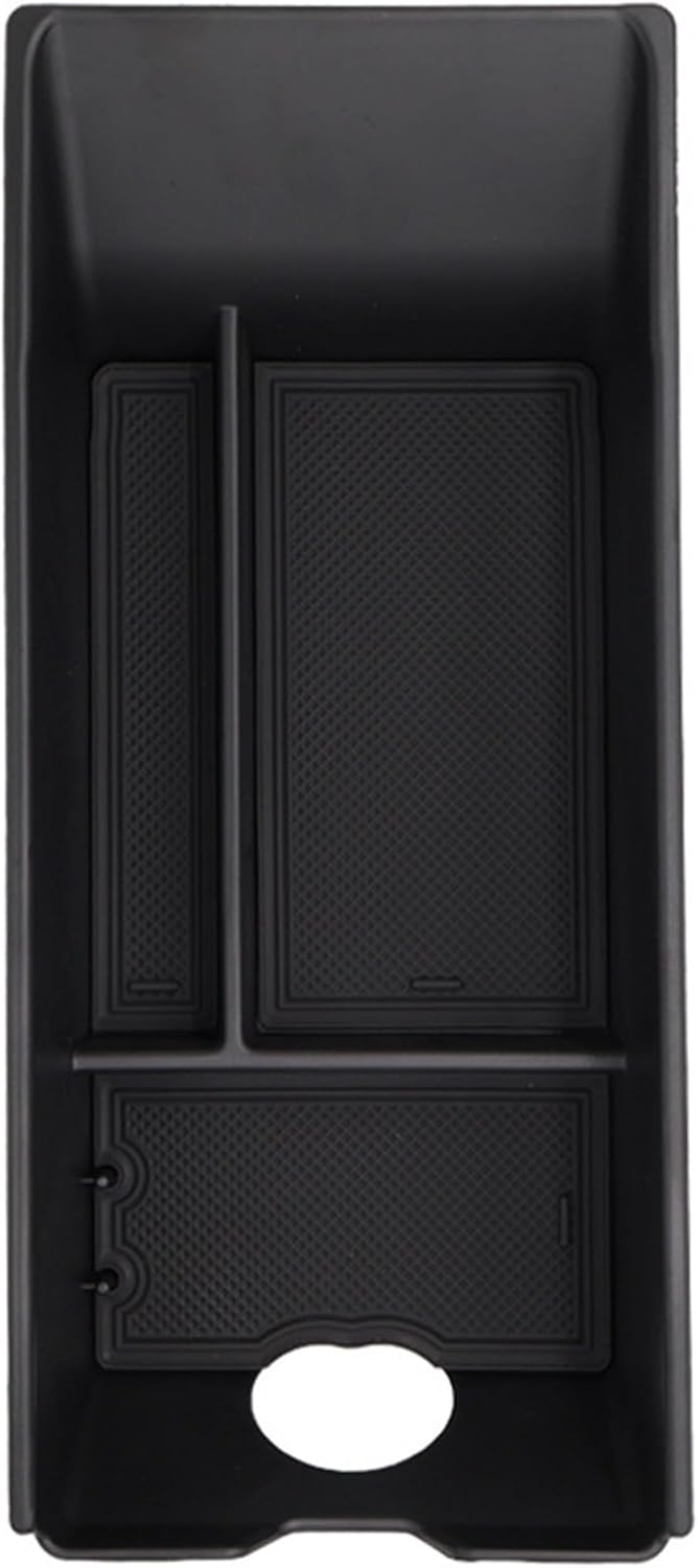 Car Glove Box Organizer Fit for 24 Toyota Camry Central Control Armrest Storage Box Durable(Black)