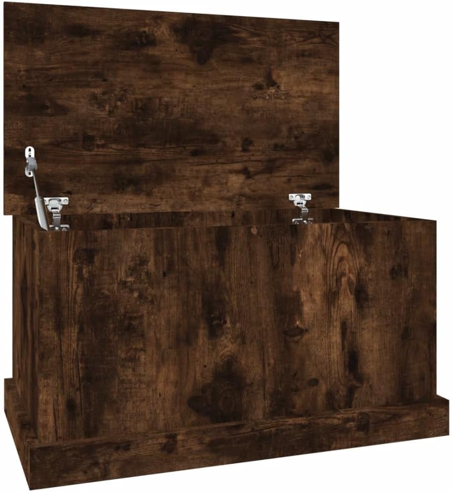 Storage Box Outdoor Garden Tool Chest Blanket Kissen Box Tool Organiser Storage Case Organiser Smoked Oak 70x40x38 cm Engineered Wood