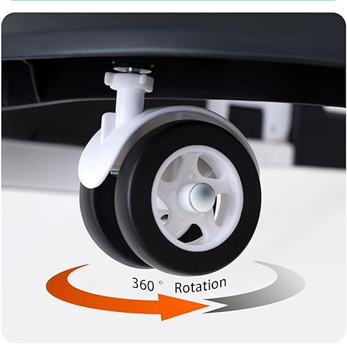 Miniatura 6 de Baby Walker - Juego de 4 ruedas de repuesto, accesorios para andadores de bebé, ruedas de plástico, ruedas universales (amarillo), 0.394 in