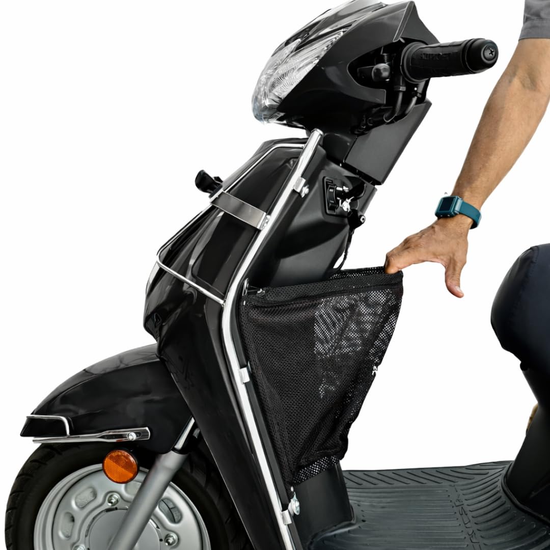 FIBERA Smart Front Basket ONLY Compatible with Honda Activa 110cc 6G BS6 (FEB 2020- Present) (Black) Polyester (12L)