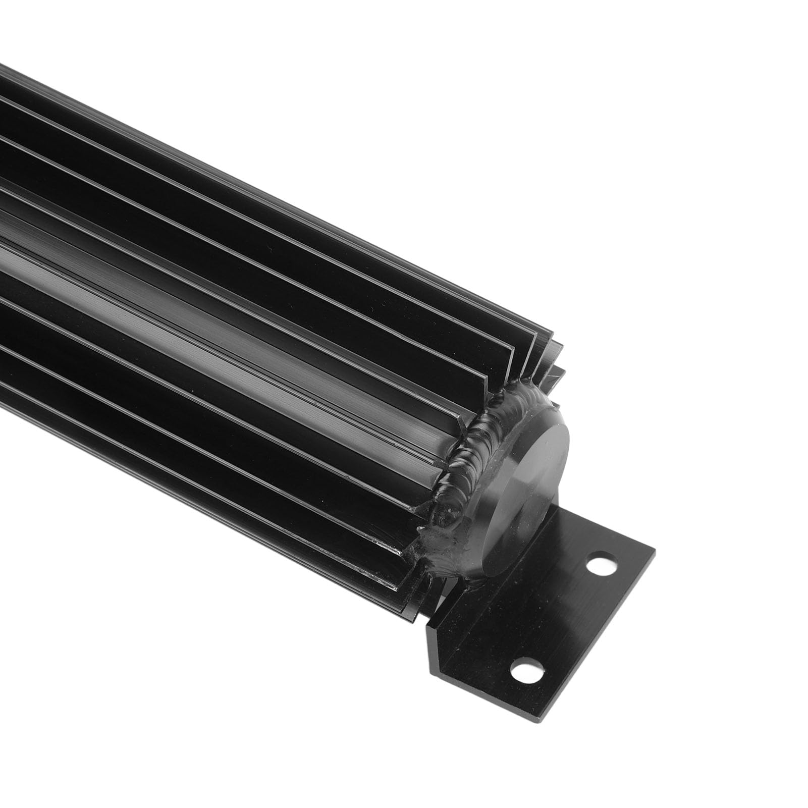 AMONIDA Radiatore Dell'olio per Trasmissione a Doppio Passaggio in Alluminio da 18 Pollici Raffreddamento Rapido per Camion Auto Universale (BLACK)