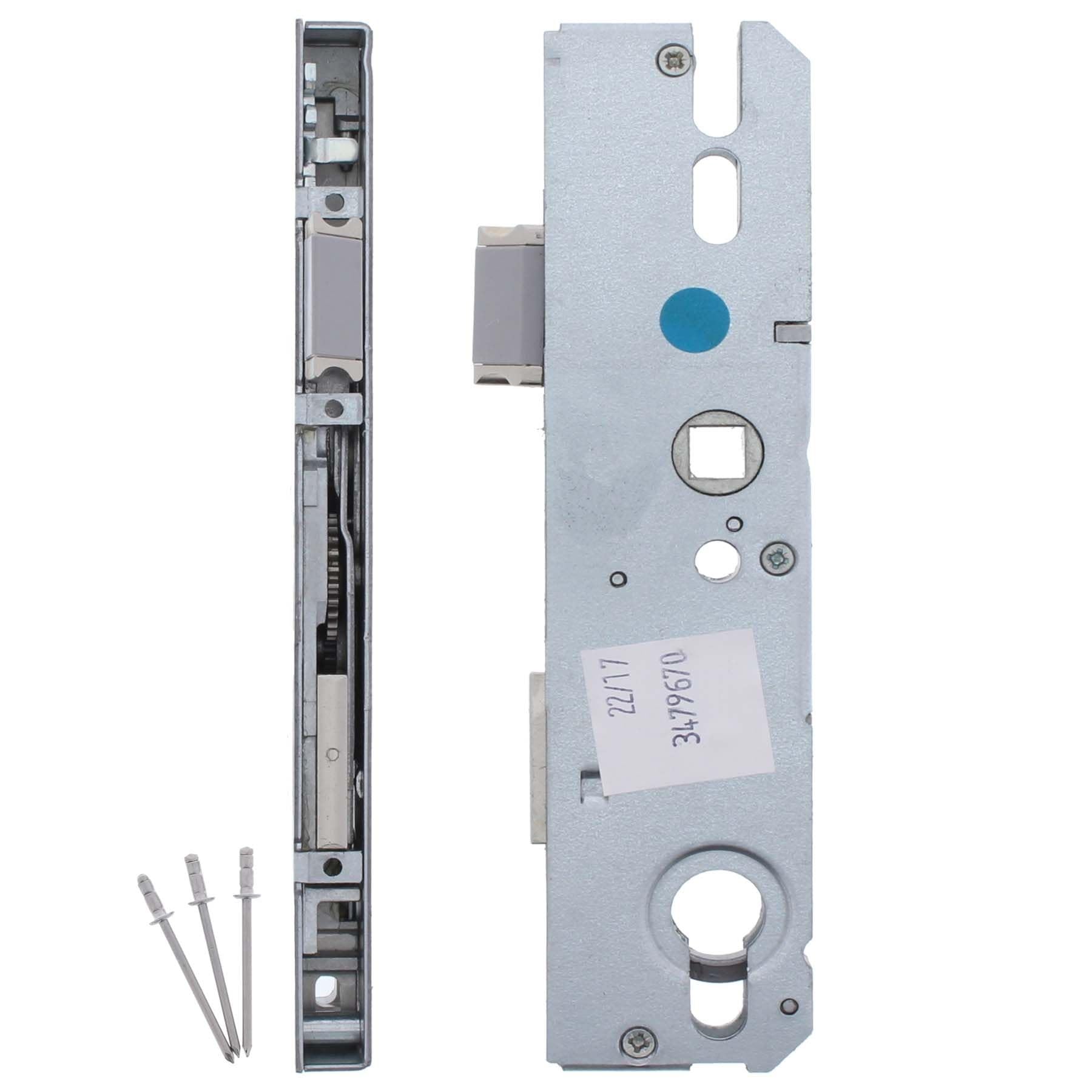 KFV Reparaturschloss Hauptschloss Renovierungsschloss + ToniTec Montageanleitung, für Mehrfachverriegelung Schlosskasten 10mm Nuss (Dornmaß: 35 mm, Entfernung: 92 mm)