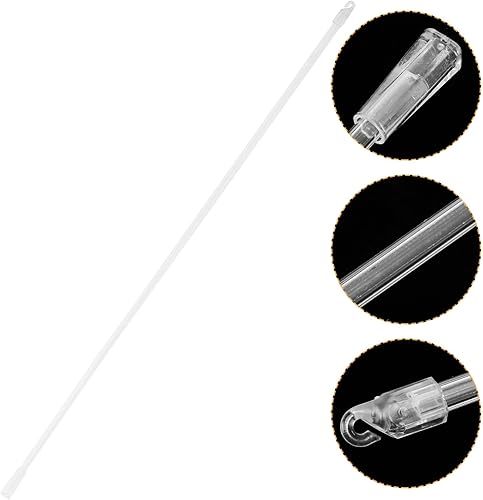 Miniatura 6 de OSALADI Varita vertical ciega, varita ciega de fibra de vidrio, varillas de repuesto para persianas, varillas de inclinación ciega con gancho, mango