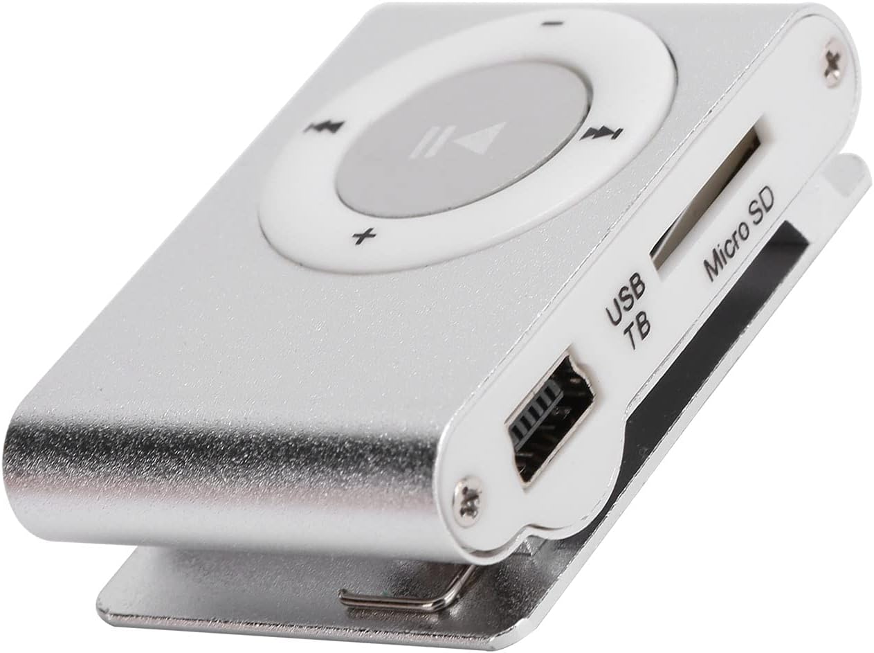 8GB MP3 Player, Portable Digital Music Player with Earphone and USB Cable, Sports Mini MP3 BackClip LCD Mini Screen Music Media Player