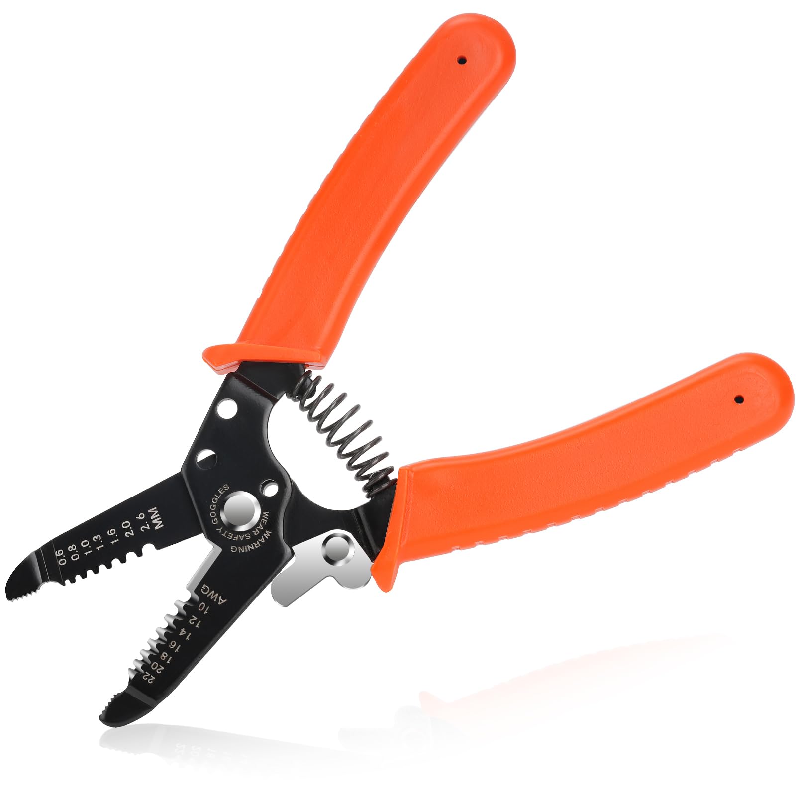 Noosverl 3-in-1 Schneidezange, AWG Abisolierzange für 0-1.6mm Kabel, Crimper 210 mm zum Schneiden von Kabeln, Schrauben, komfortables Greifen, Wellenzange, Crimpzange, Zange, Abisolieren von Drähten