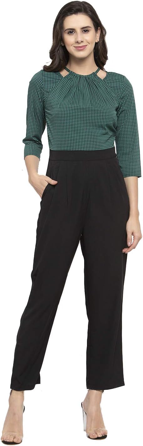 Magnetic DesignsGreen houndstooth jumpsuit
