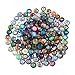 Produktbild ULTNICE 200 stücke Runde Glasmosaik Fliesen Mixed Mosaik Glas Stücke für DIY Handwerk Schmuck Machen 14mm