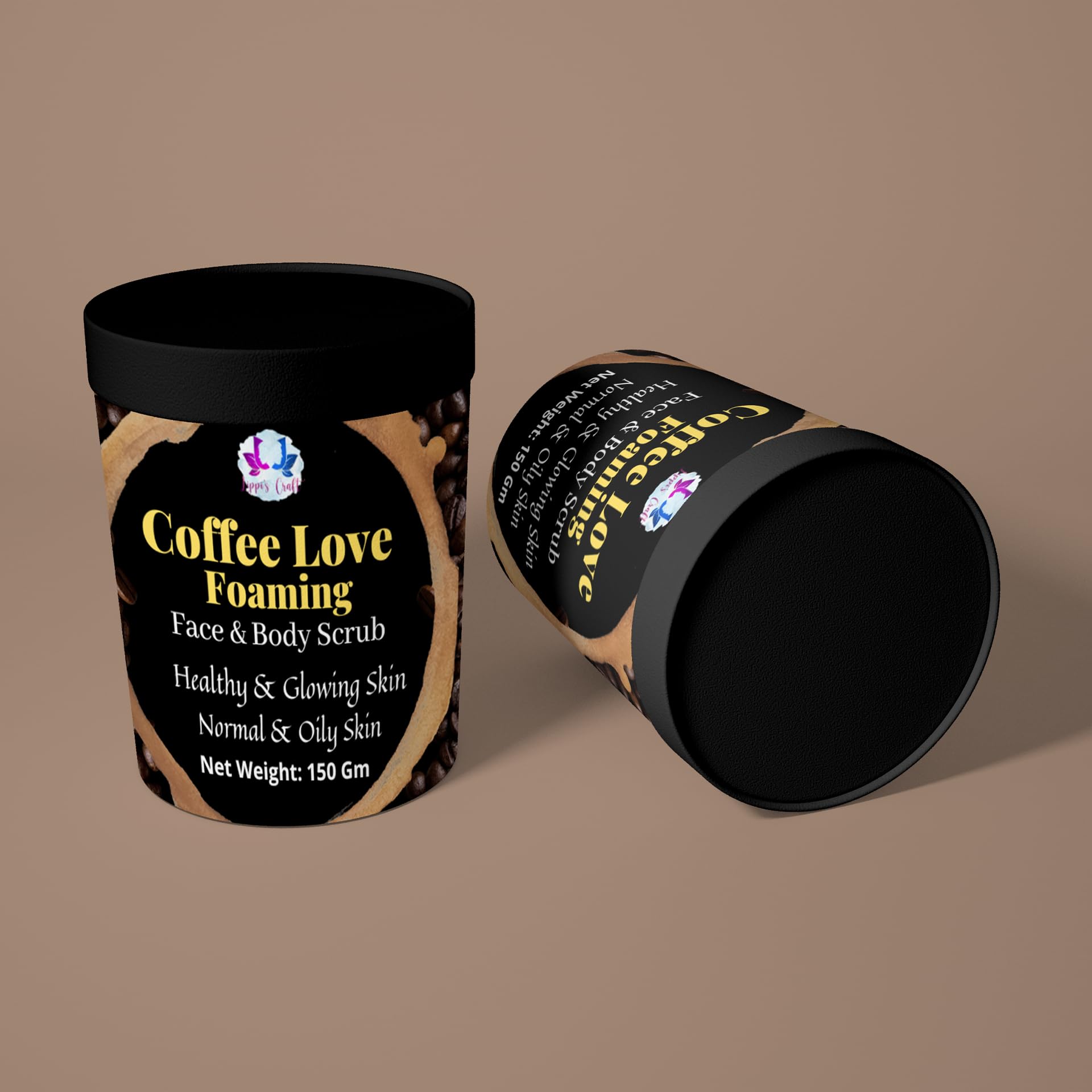 Lippi's Craft- Coffee Love Foaming Face & Body Scrub - Unisex Organic Scrub | Ideal for Men & Women| Tan Removal & Soft Skin| 150 gm-image-46