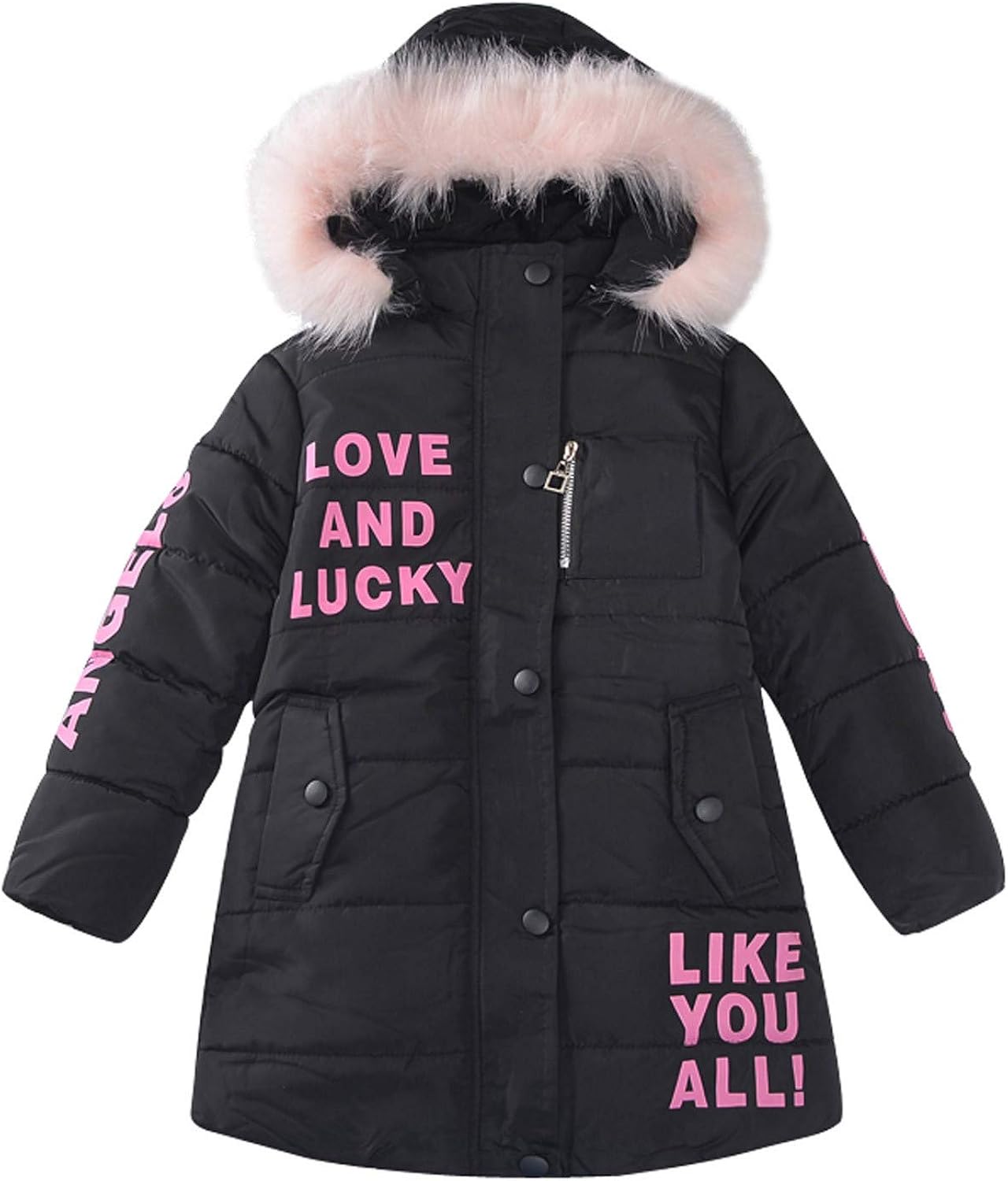 Veste Gilet Enfant Fille Hiver Chaud Chic Et élégant A La Mode Manteau