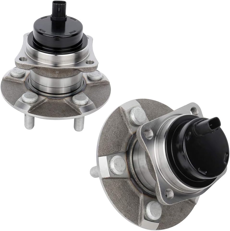 ECCPP Replacement For Wheel Bearing Hub 512217 X2 Hub Bearing Assembly Hub Assemblies Rear Axle 5 Lugs W/ABS Sensor For Toyota Matrix, For Pontiac Vibe, For Toyota Corolla