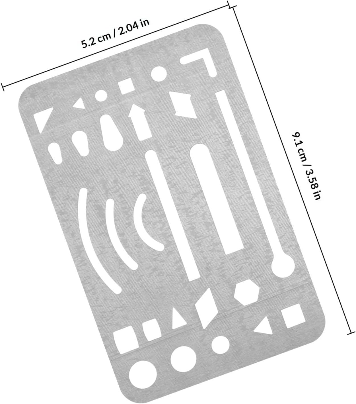 Stainless Steel Erasing Shield for Drawing 3 Pcs Drafting