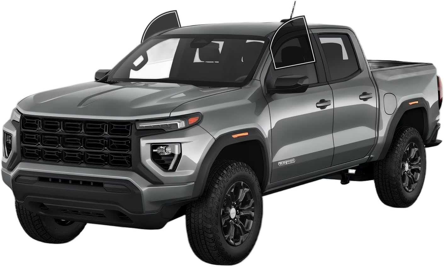 AUTOTEK Precut Window Tint Film for GMC Canyon Crew 2023-2026 Front Row Window 20% VLT 2Ply Anti-Shatter, UV Block, Privacy Protection, Easy Install, No Trimming Needed,Heat & Glare Reduction