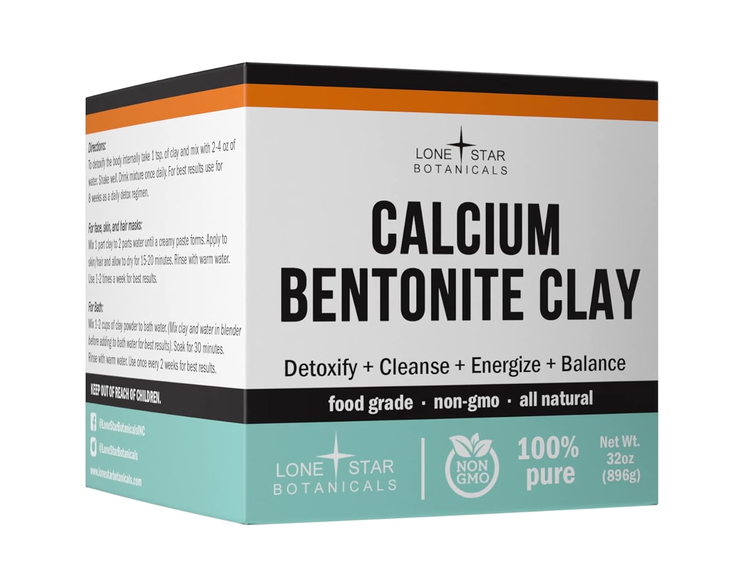 Buy Calcium Bentonite Clay Healing Powder Pure Organic Pharmaceutical