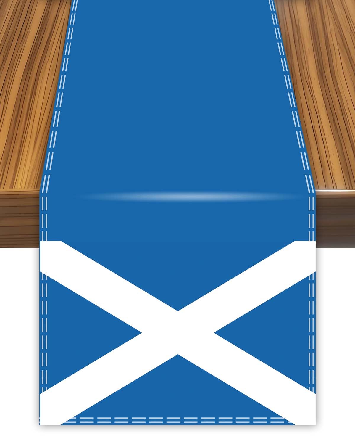 Petite Pine Scotland Table Runner,Scotsmanscotsman Flag Tablecolth For Dining Home Decor