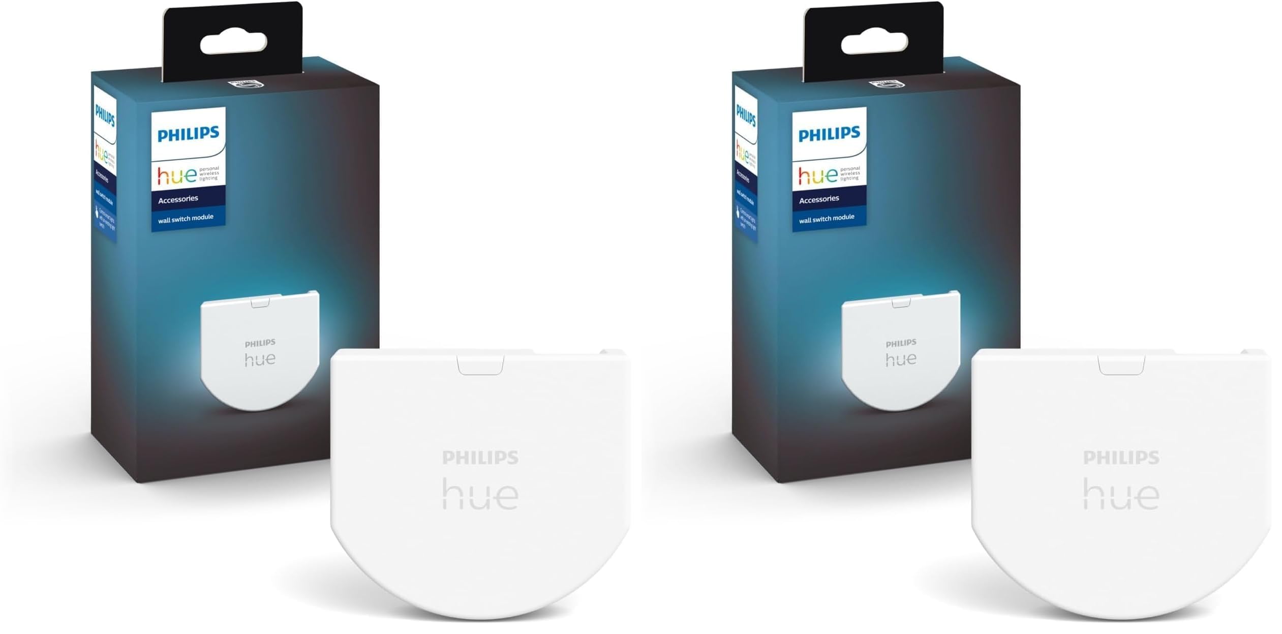 Module d'interrupteur mural Philips Hue Blanc en lot de 2 pour commande connectée - 8