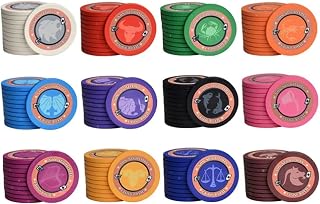 Fichas de póquer, fichas de juego de conteo Monte Carlo con denominaciones for juegos de casino Texas Holdem Blackjack, juegos de casino, fichas de juego de cerámica ( Size : 25PCS Rose Red Chips(no f