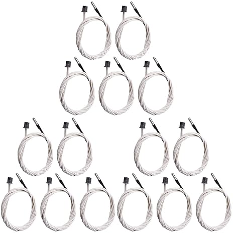 review iplusmile 15pcs End Wiring and Hot Heater Thermistors Block Resistance Temp Pin Temperature Parts High Printer Ntck Thermal Thermistor M D with Resistor Accessories Connector Sensor
