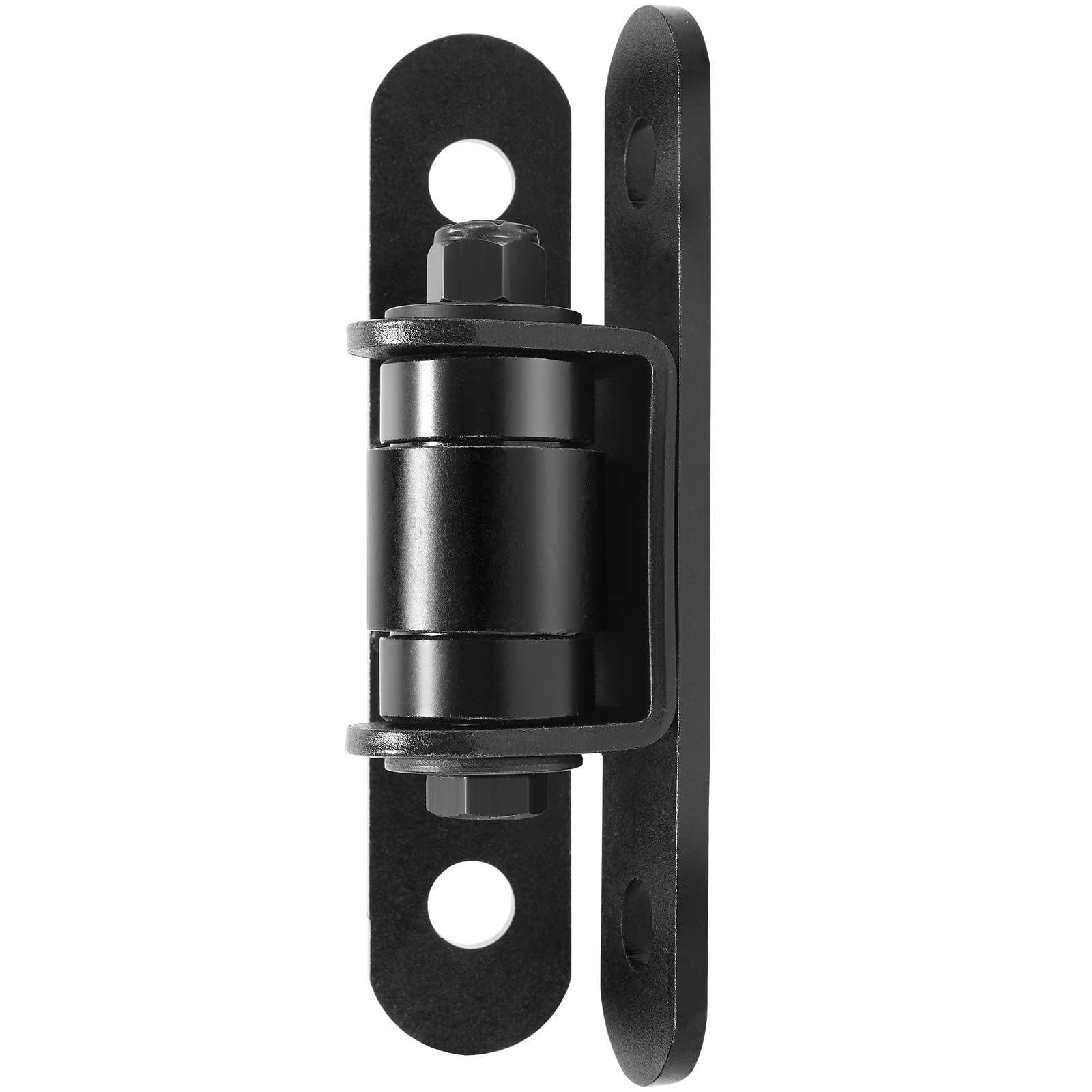 Bisagras de puerta resistentes con rodamientos sellados, pivote ajustable adecuado para puertas de entrada grandes de hasta 1100 libras, paquete de 2 unidades, negro carbón