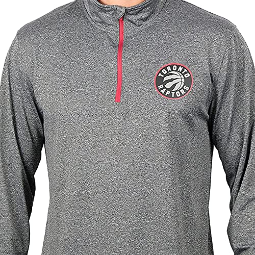 Ultra Game Nba Men's Quarter Zip Long Sleeve Pullover T-Shirt #TOP2