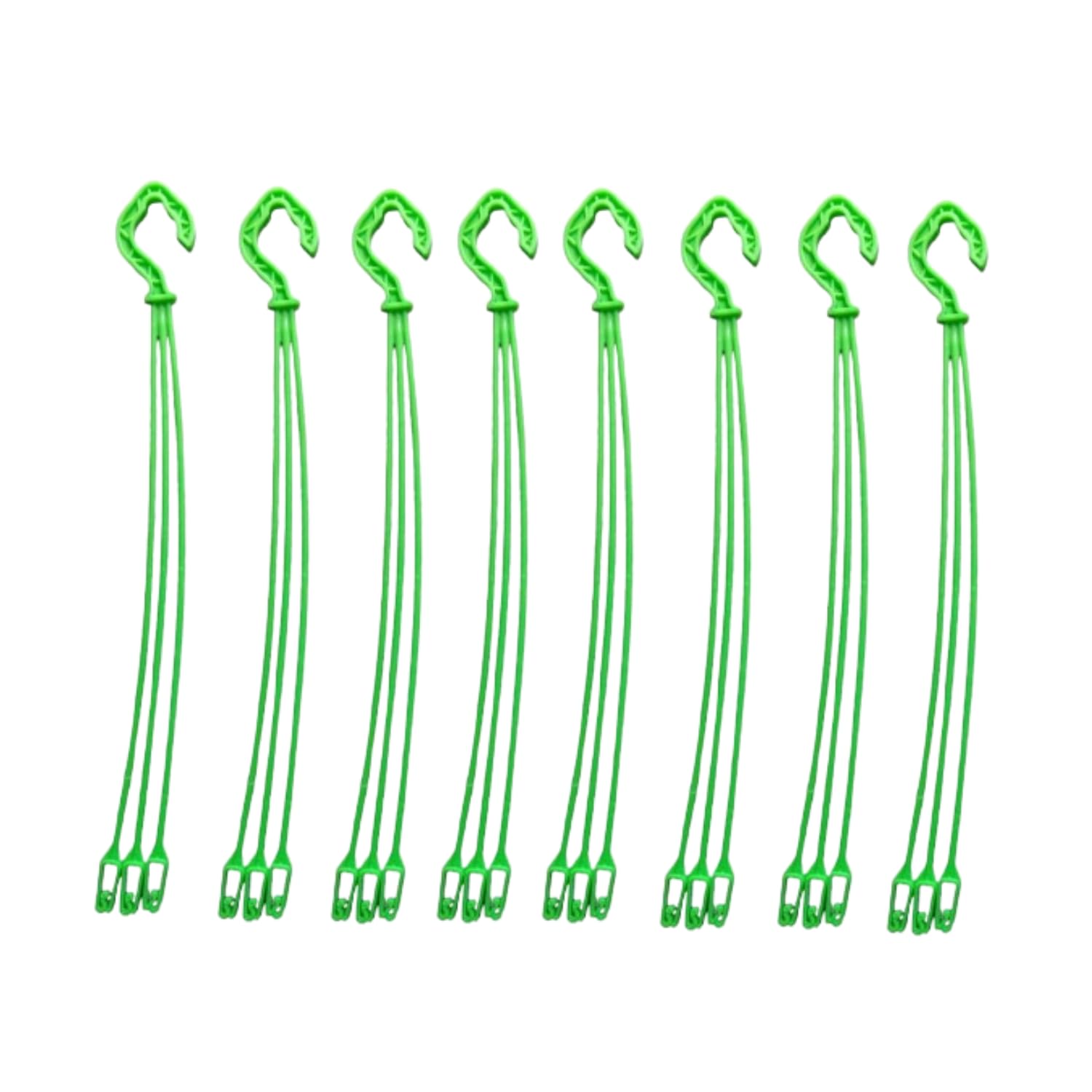 Plastic Hangers for Hanging Basket/Pot Planter Holder | Plastic Hanging Hooks |Replacement Holders| Flower Pot Hangings for Outdoor and Indoor | (20, Green)-image-13